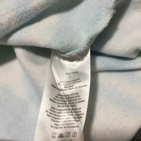 AC/DC Highway To Hell Crop Hoodie Tie Dye Women’s L Pink Green Relaxed - Picture 8 of 9